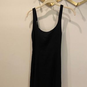 Abercrombie & Fitch black linen mini dress